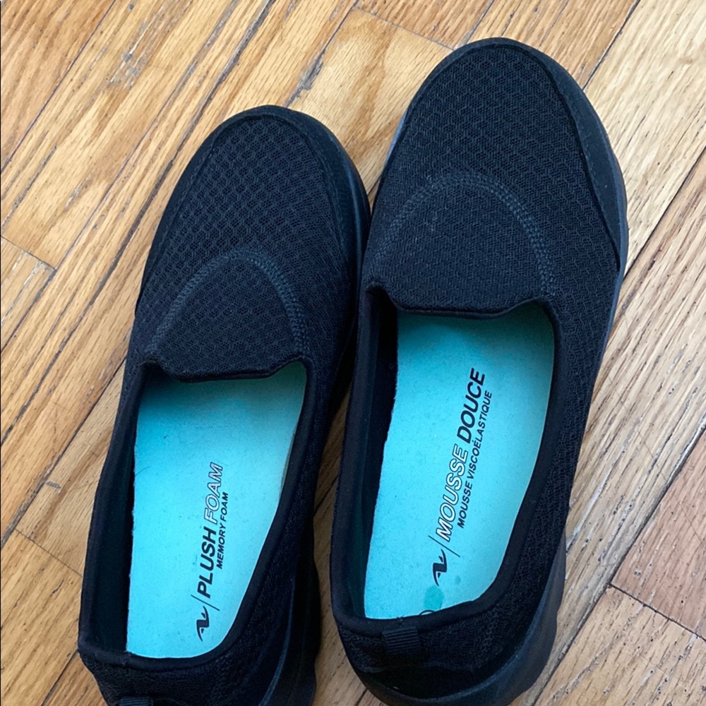 Women's Black Slip-On Shoes
